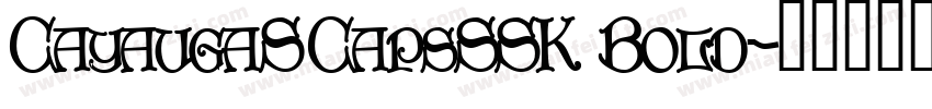 CayaugaSCapsSSK Bold字体转换